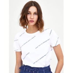 NWT Zara white top